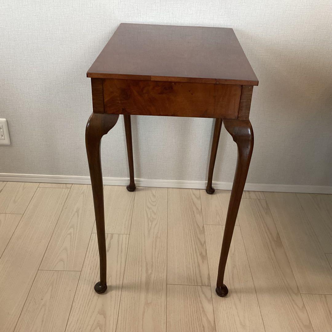 アンティーク　コンソールテーブル　引出し付き　猫脚