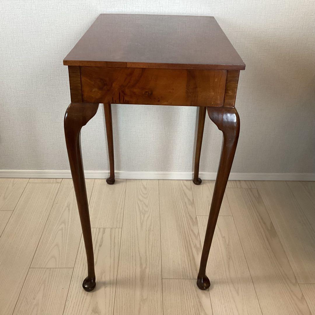 アンティーク　コンソールテーブル　引出し付き　猫脚