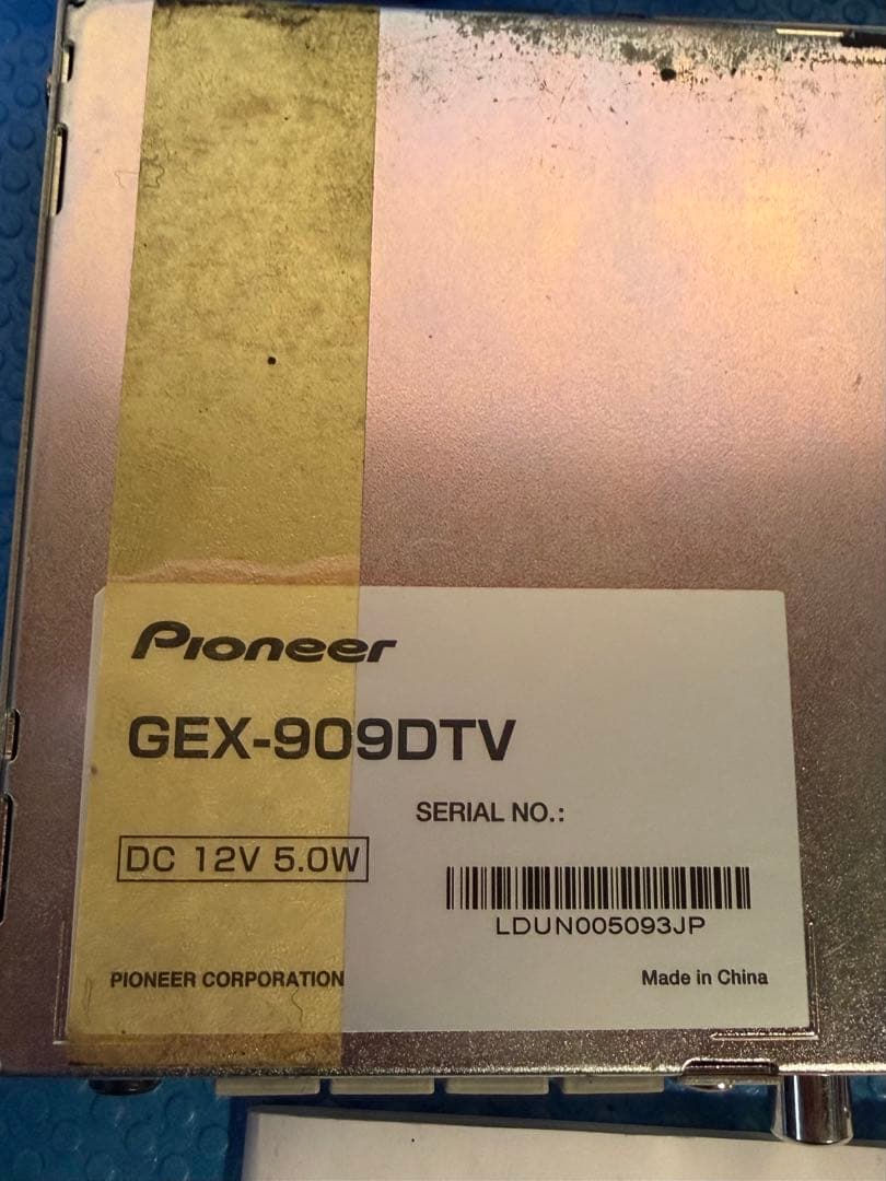 carrozzeria GEX-909DTV tł5 ジチューナー本体