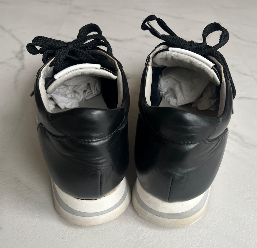 CORSA ROMA 9 ブラックレザースニーカー　36