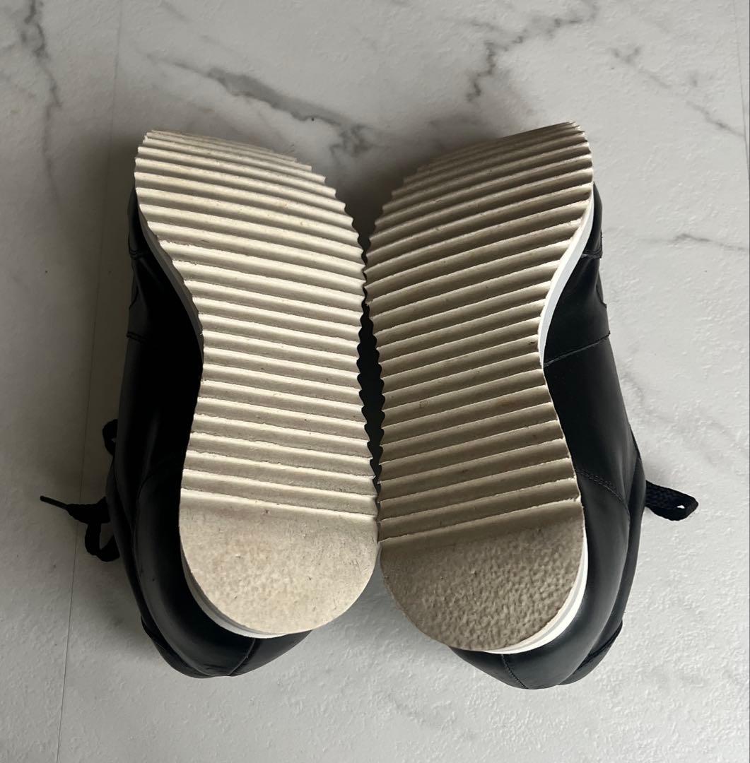 CORSA ROMA 9 ブラックレザースニーカー　36