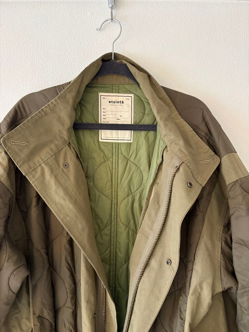 【etsinta/エシンタ】切替マキシミリタリーコート