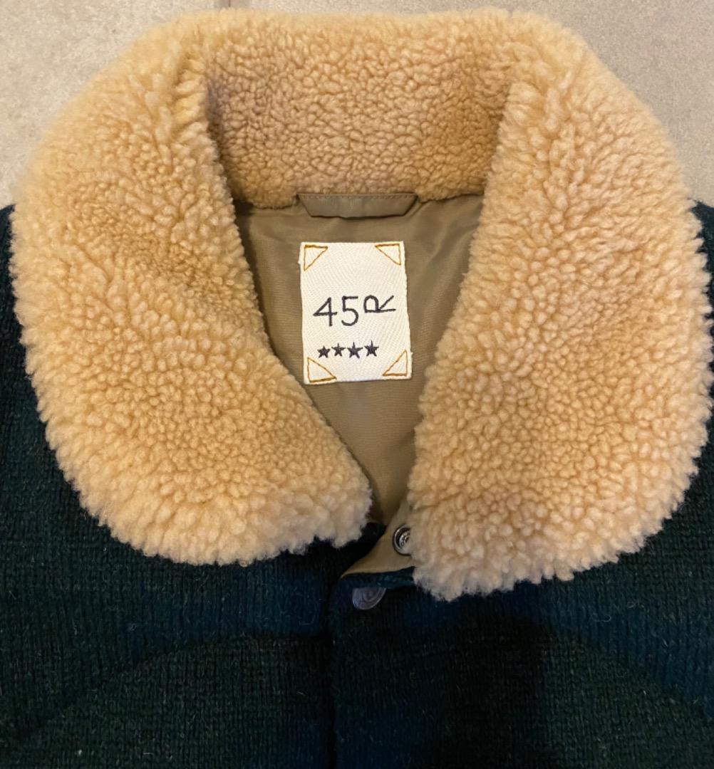 今季 45R シェットランドニット×ナイロンの908ベスト 定価107800円