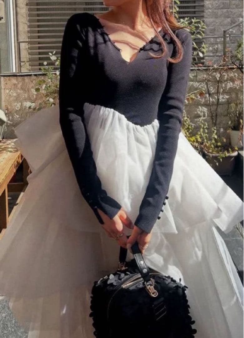 試着のみBibiy. DELPHINE TULLE DRESS