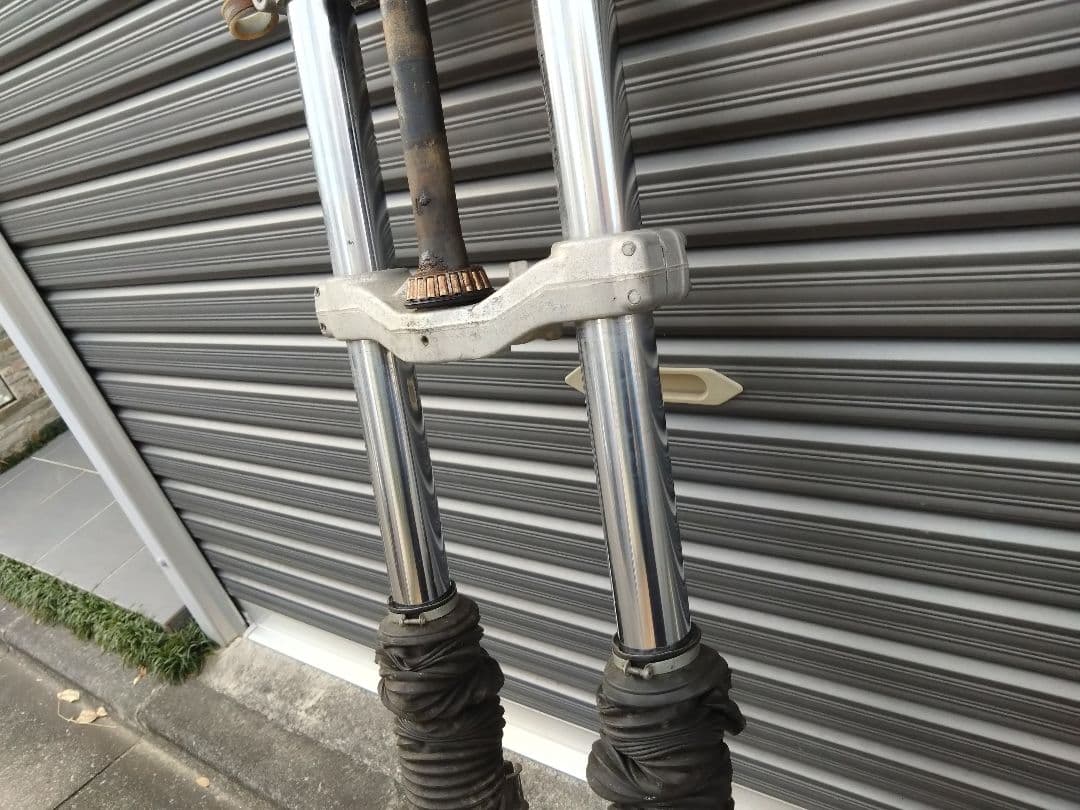 曲がり無し　程度上　絶版　　KDX220SR 純正フロントサスペンション