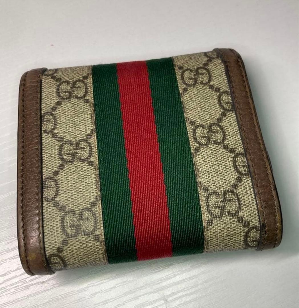 GUCCI GGキャンバス 二つ折り財布 グッチ