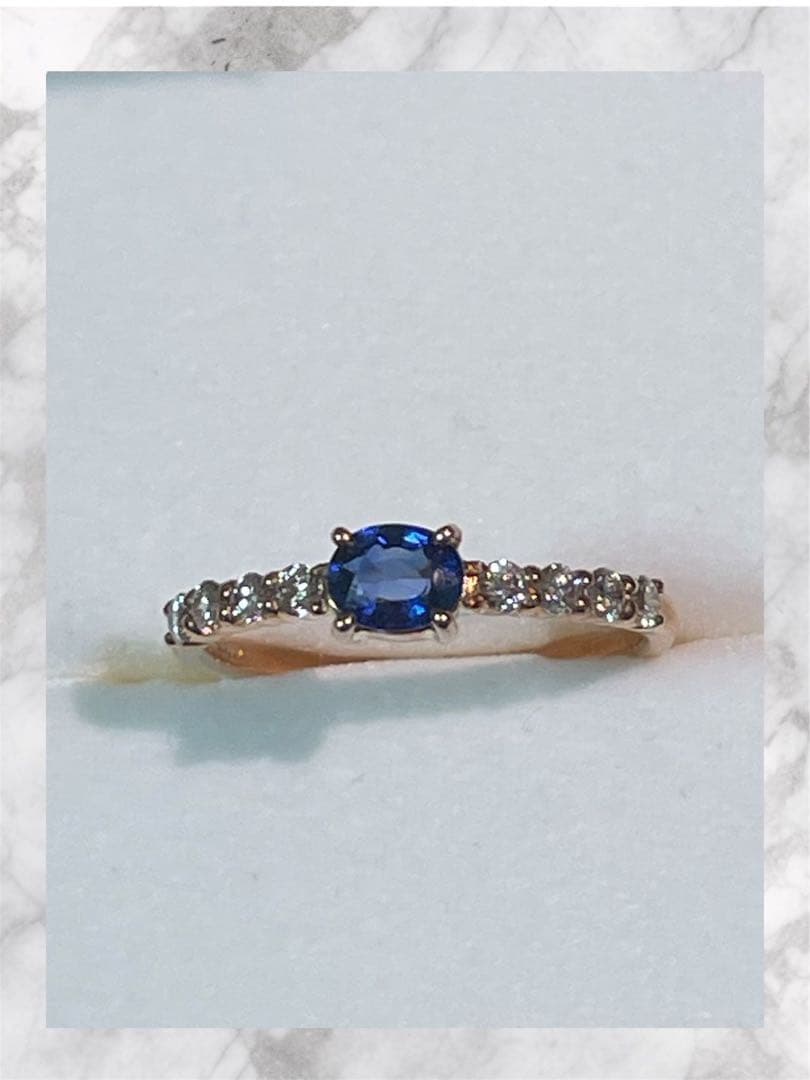 VERITE ベリテ ロイヤルブルーサファイヤリング 9号 K18