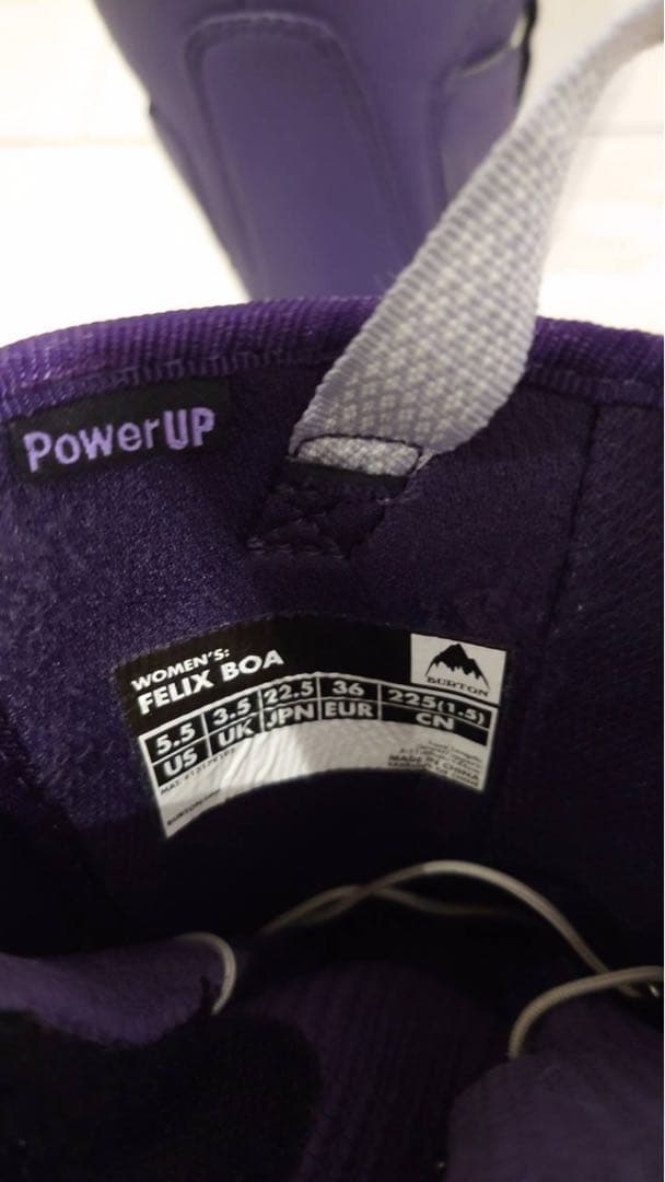 BURTON スノーボードブーツ FELIX ダブル BOA 22.5 キッズ可