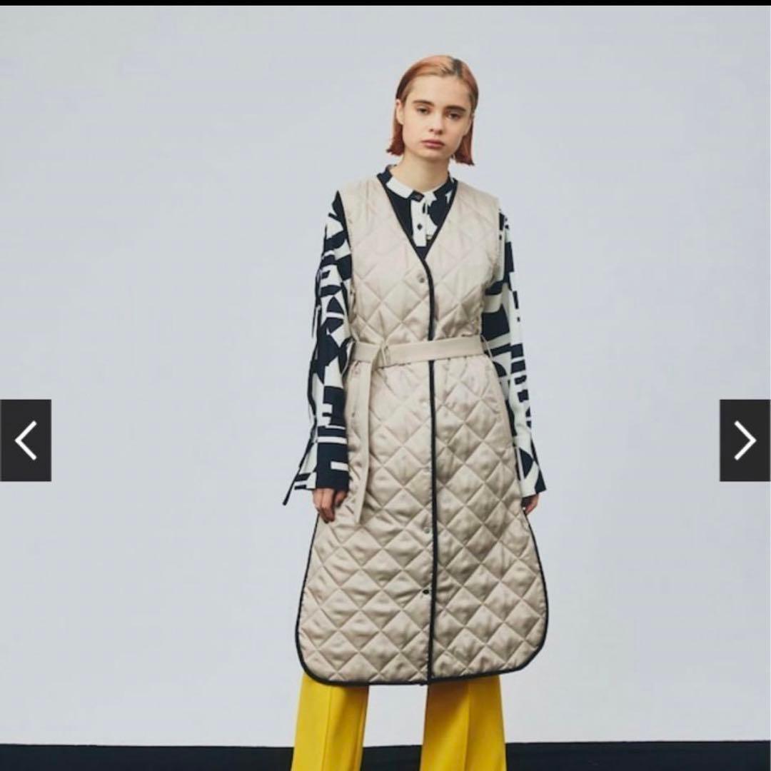 完売品・半額以下‼️最終値下げ‼️美品 ミクスチャーキルティングコート