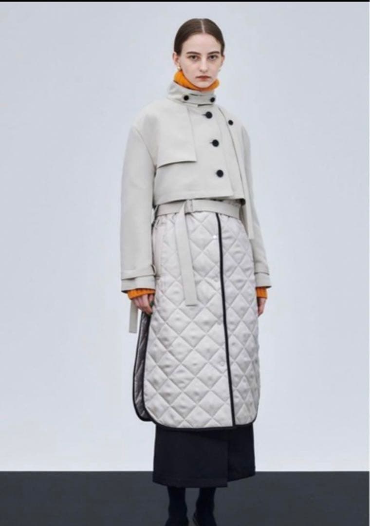 完売品・半額以下‼️最終値下げ‼️美品 ミクスチャーキルティングコート