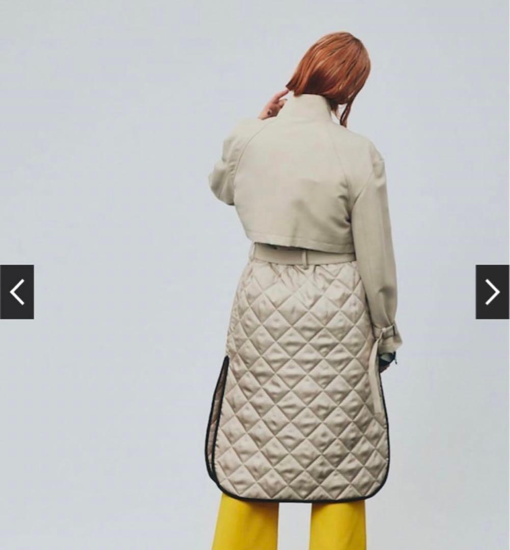 完売品・半額以下‼️最終値下げ‼️美品 ミクスチャーキルティングコート