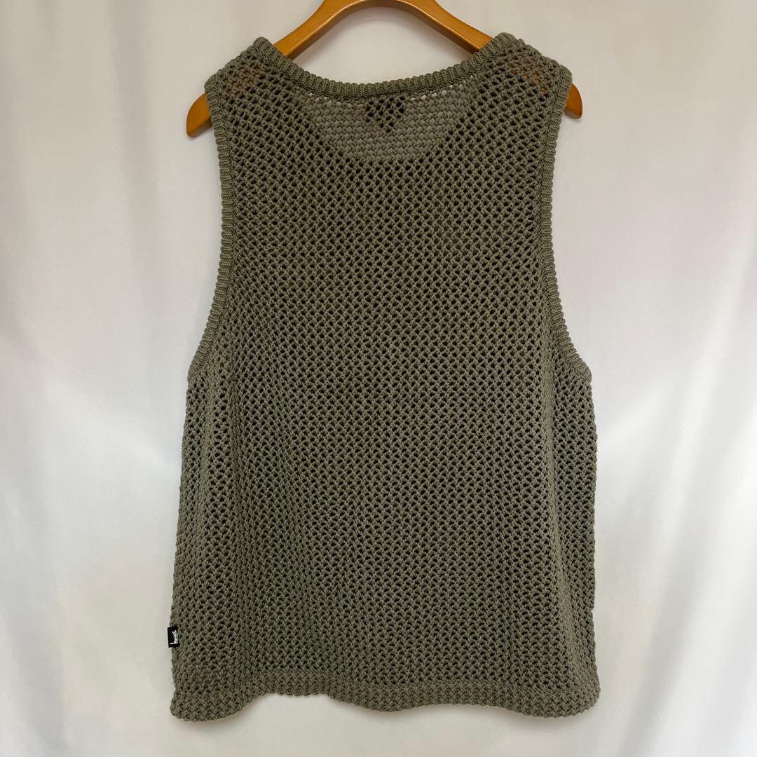 STUSSY ODyed Mesh Tank メッシュ タンクトップ M