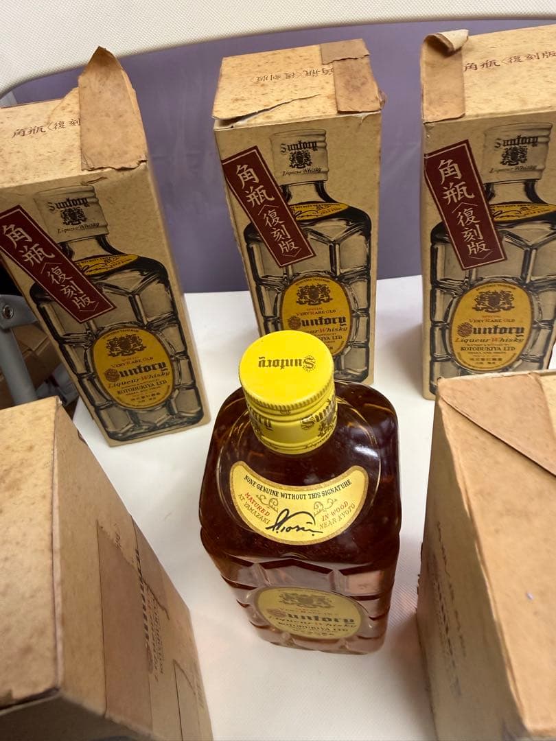 Y*o様 新品未開封角瓶復刻版非常に希少サントリーウイスキー 700ml 5本セ