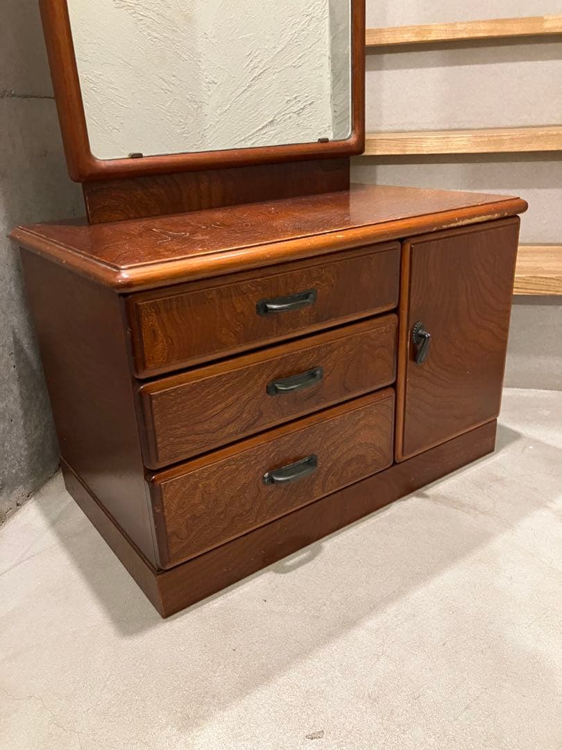 鏡台　レトロ　ジャパンヴィンテージ　昭和　ドレッサー　日本　家具　姿見鏡　化粧台
