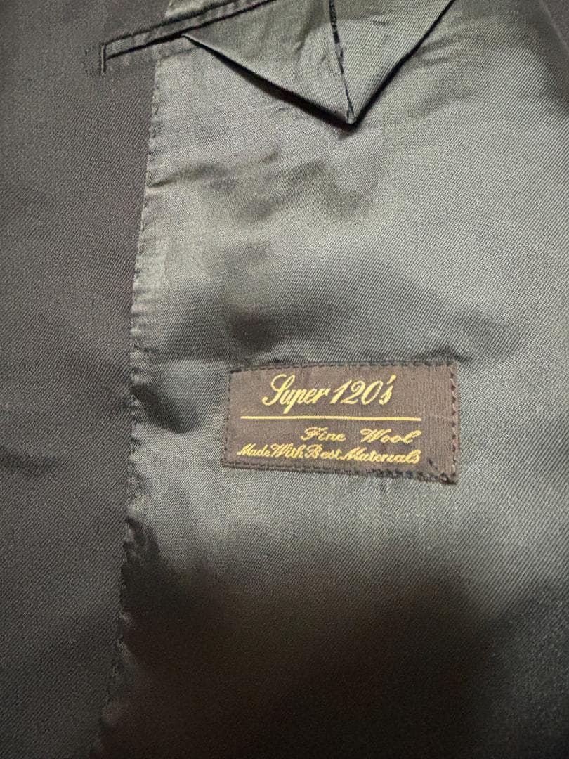 S879★ジュンコシマダ新品ビジネススーツA5黒ブラックフォーマル冠婚葬祭メンズ