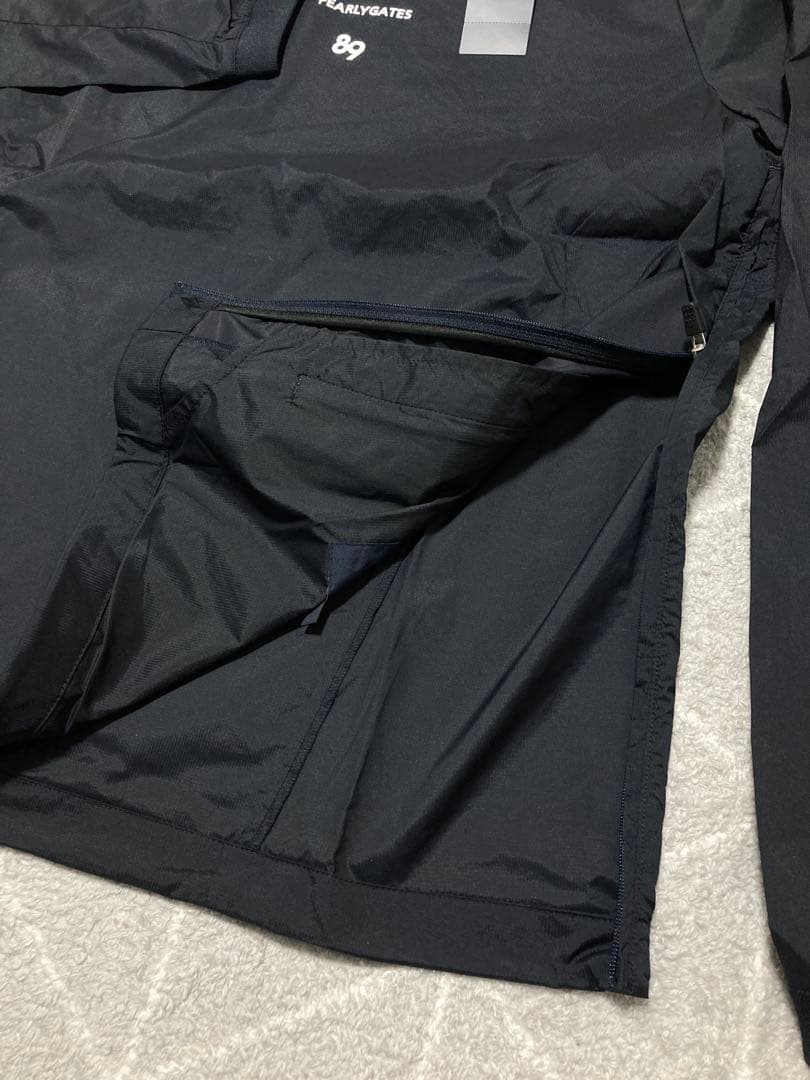 新品 パーリーゲイツ FLEX-IEDストレッチスニードジャック(6)LL/紺