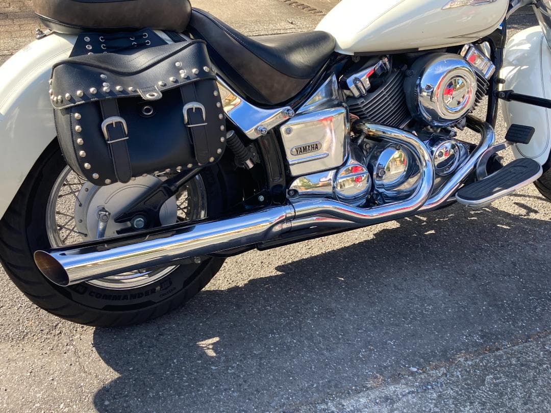 ケンテック ローライダー2in1マフラー90φ　ドラッグスター400 美品