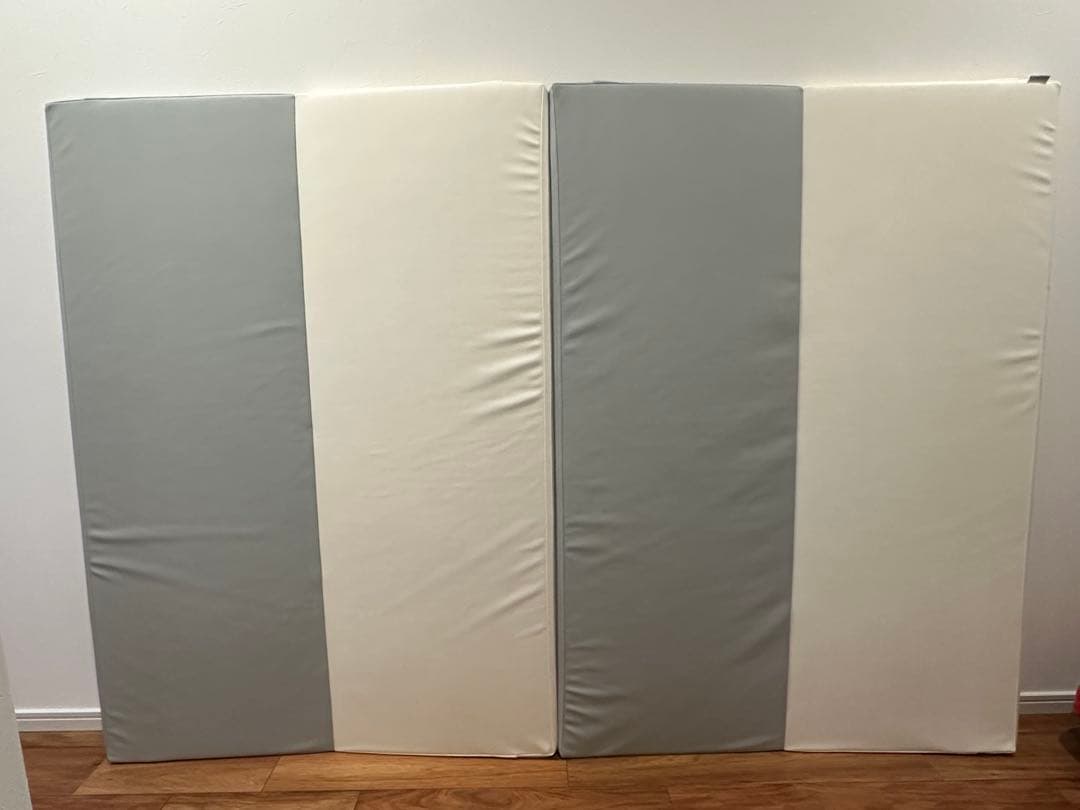 ケラッタ　プレイマット　200×140 グレー×ホワイト