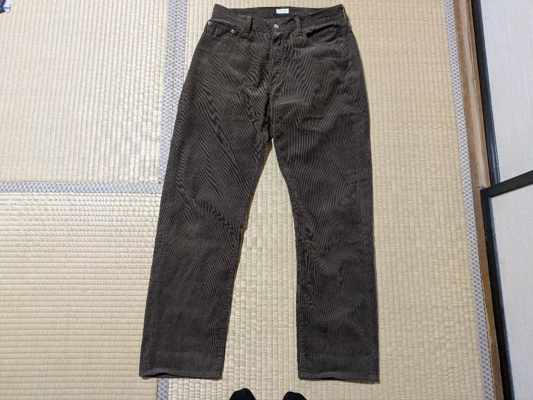 CIOTA シオタ コーデュロイ ダークブラウン ストレートパンツ