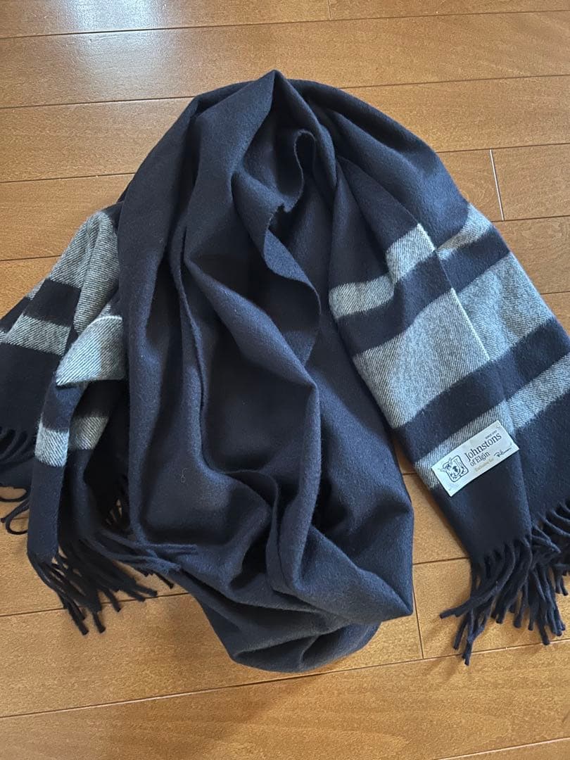 ジョンストンズロンハーマン別注カシミア大判ストールタグ無し