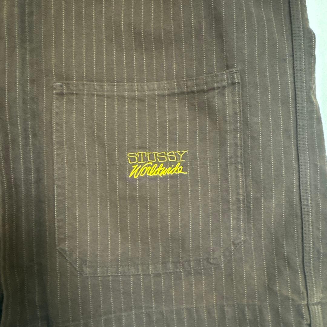 stussy ステューシー　カバーオール　ブラウン 90s Lサイズ