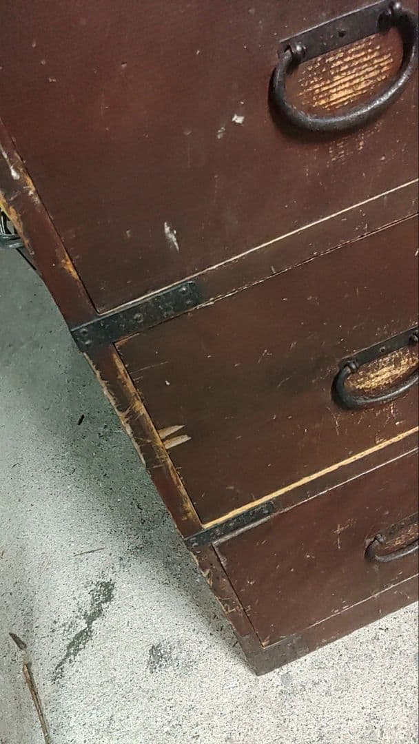 木製箪笥 7引き出し 【超レトロ】