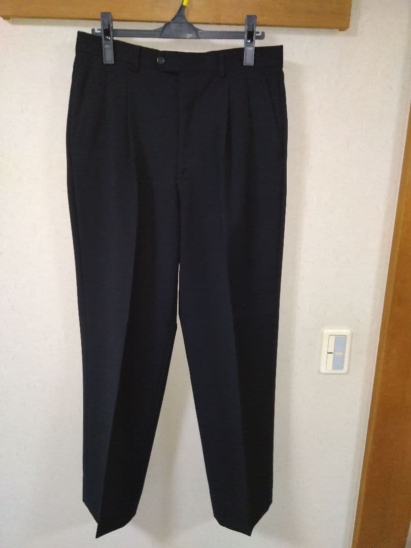 【美品】90s GIORGIO ARMANI　ワイドスラックス　ほぼ未使用品