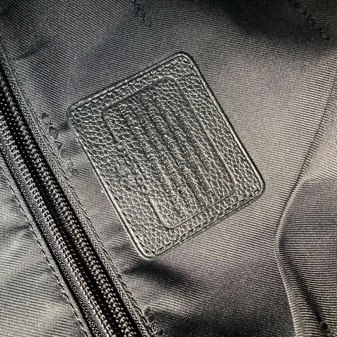 極美品 COACH コーチ ファイルバッグ ブラック 黒