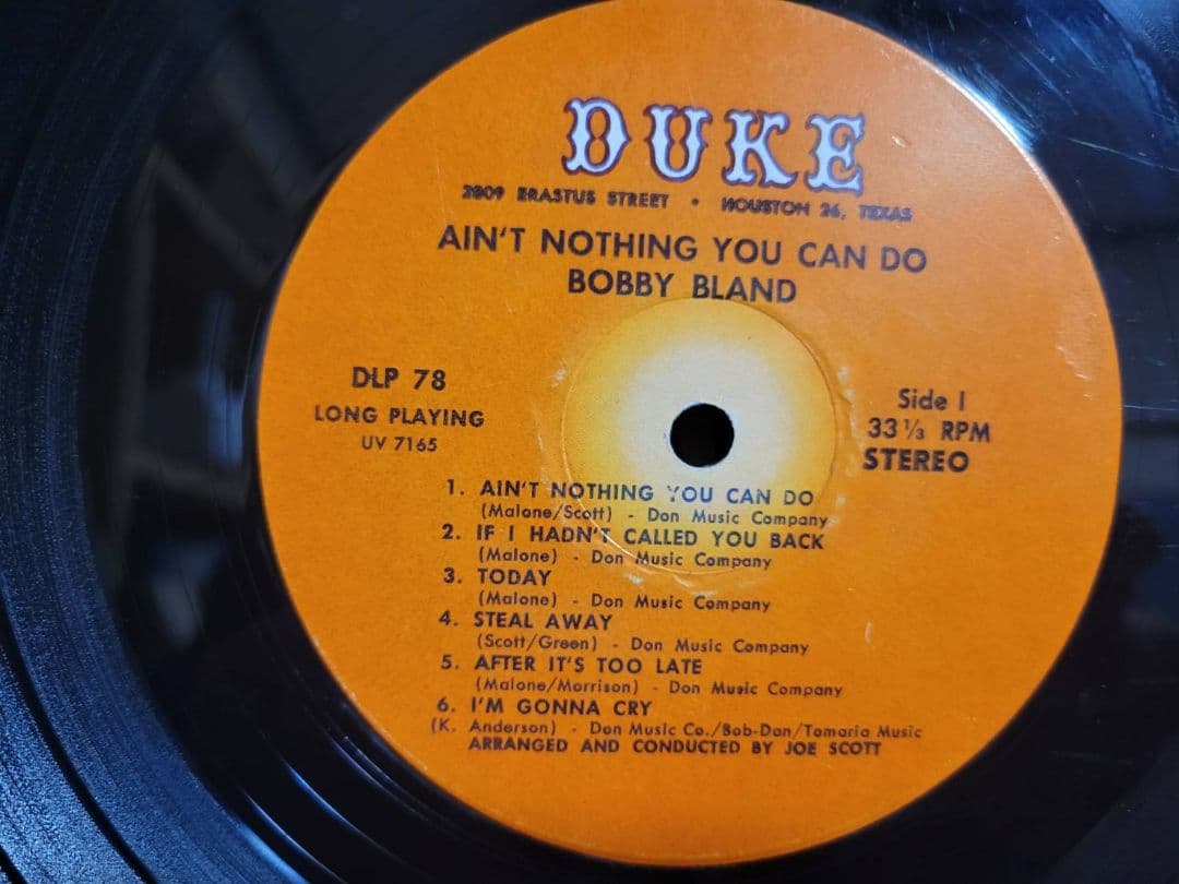 Bobby Bland『Ain't Nothing You Can ～』オリジ