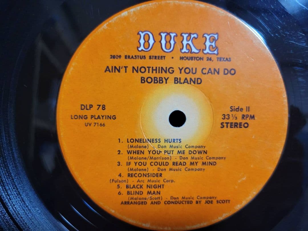 Bobby Bland『Ain't Nothing You Can ～』オリジ