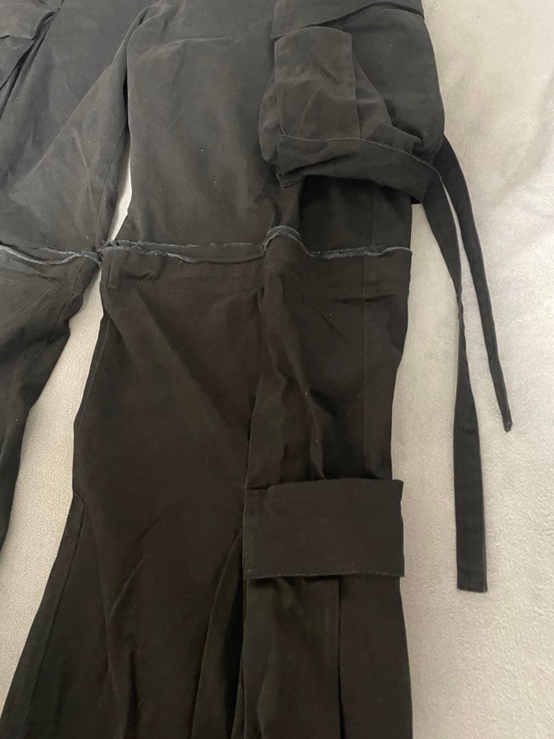 【GRANCY】ZipDesign CargoPants ブラック