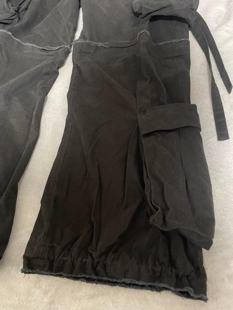 【GRANCY】ZipDesign CargoPants ブラック