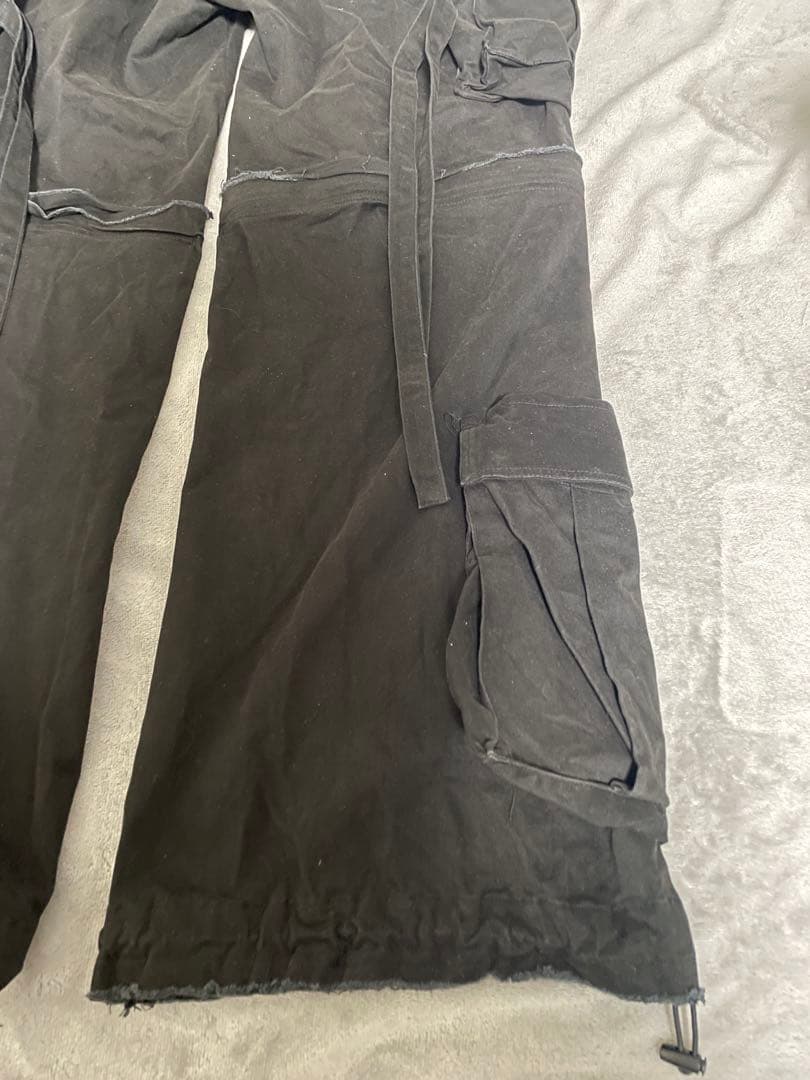 【GRANCY】ZipDesign CargoPants ブラック