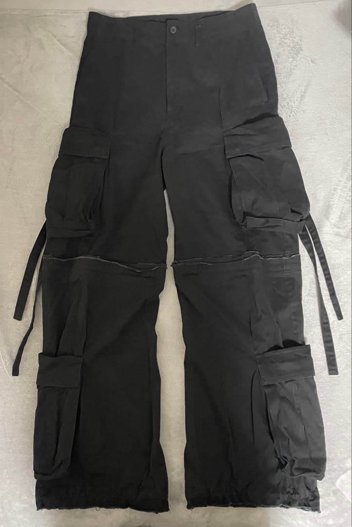 【GRANCY】ZipDesign CargoPants ブラック