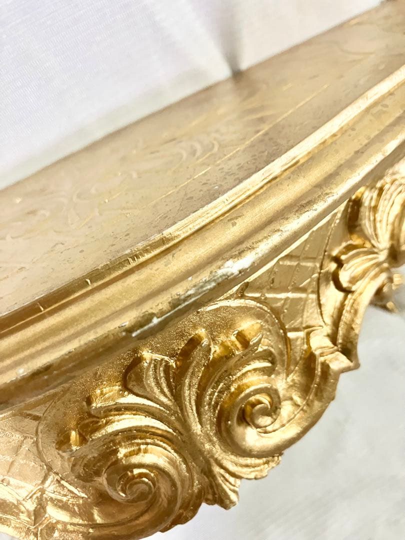 イタリア製　壁掛け コンソール 2個セット　棚　装飾　ゴールド　インテリア