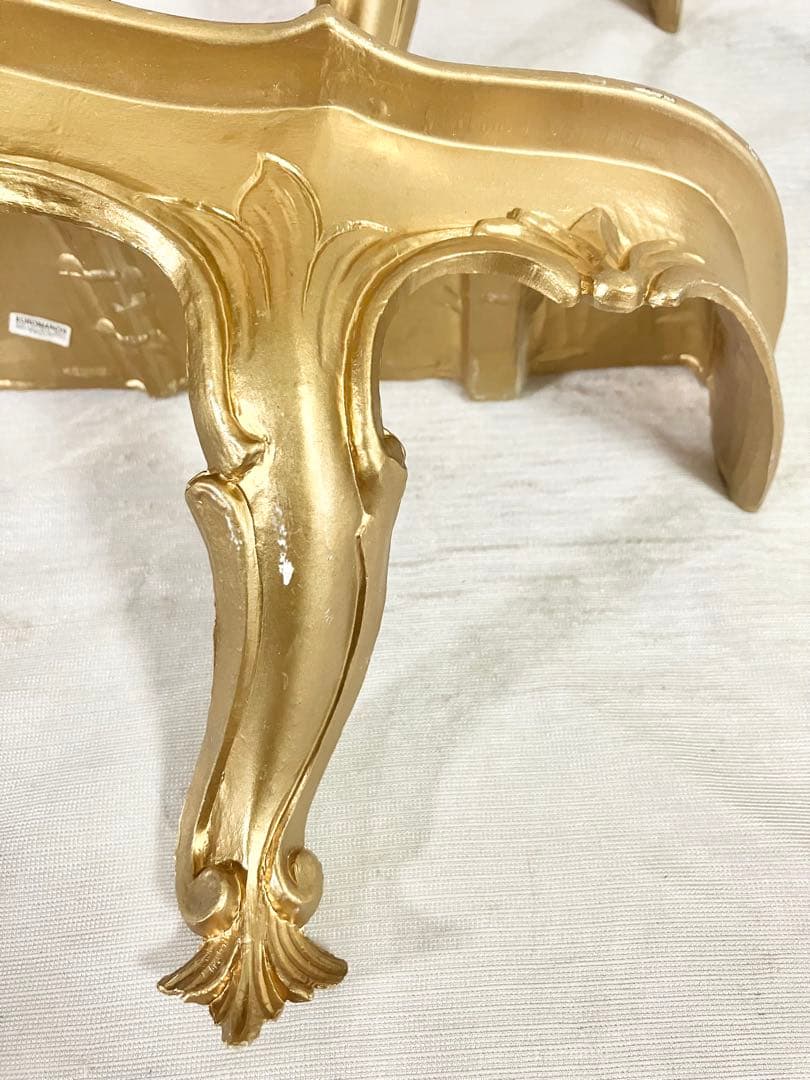 イタリア製　壁掛け コンソール 2個セット　棚　装飾　ゴールド　インテリア