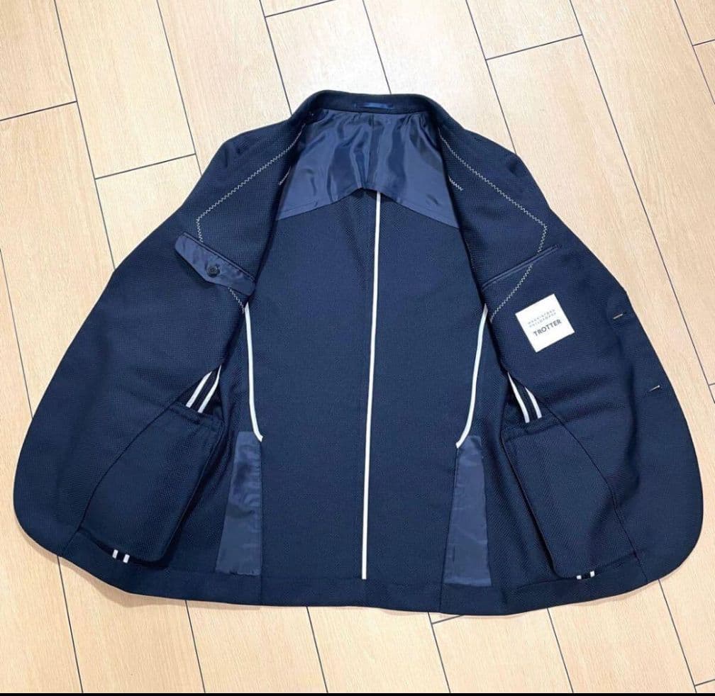 マッキントッシュフィロソフィー ナンバーゼロ トロッター ネイビー スリーピース