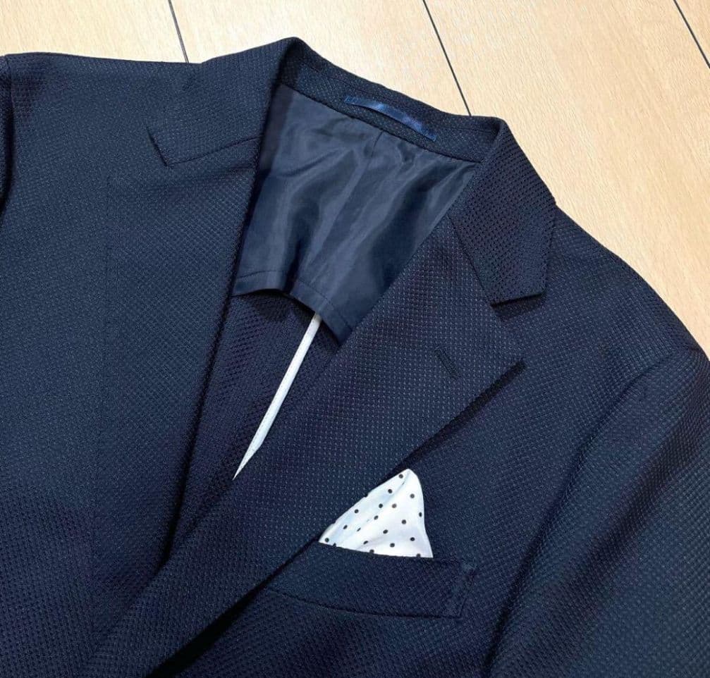 マッキントッシュフィロソフィー ナンバーゼロ トロッター ネイビー スリーピース