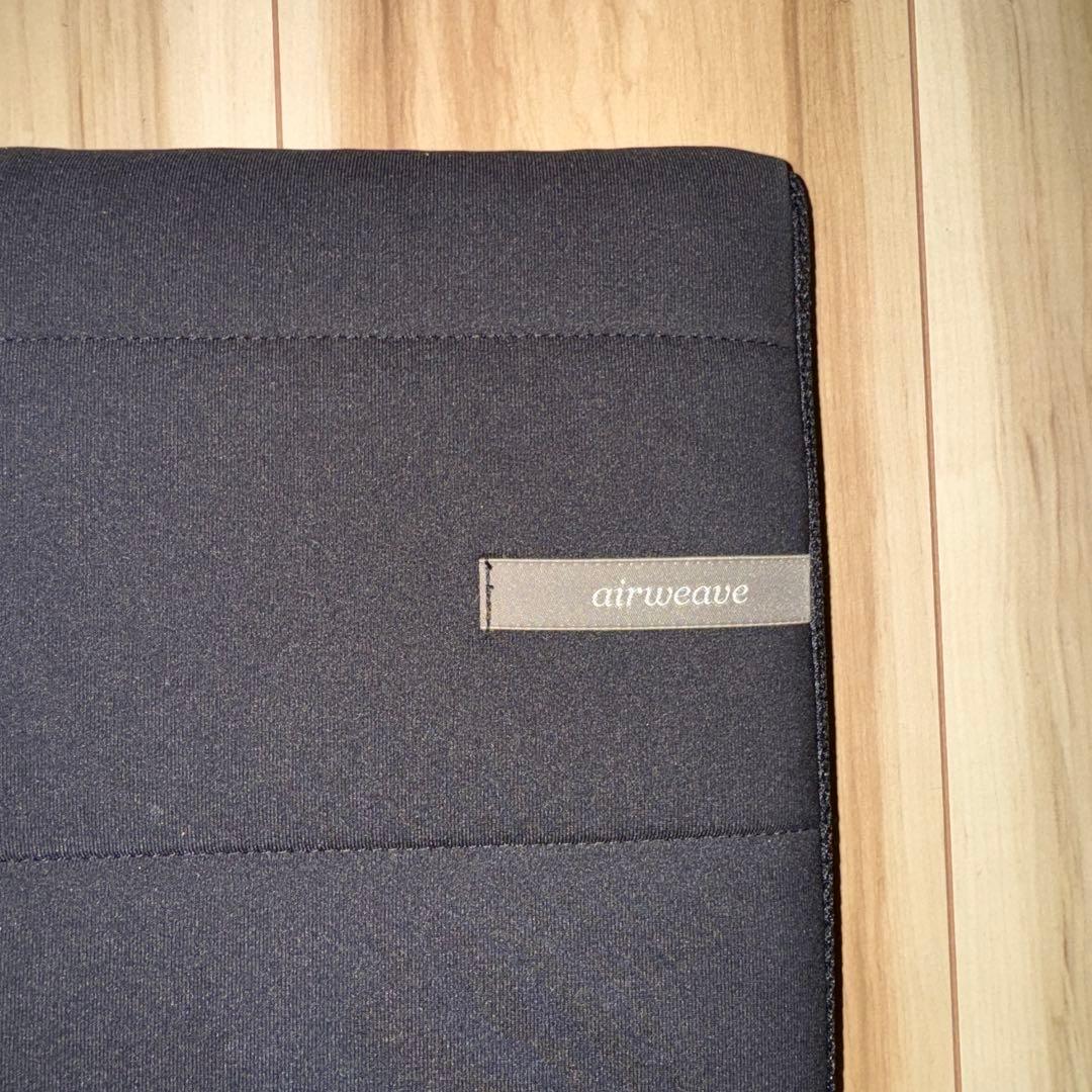 エアウィーヴ 座 クッション ブラック