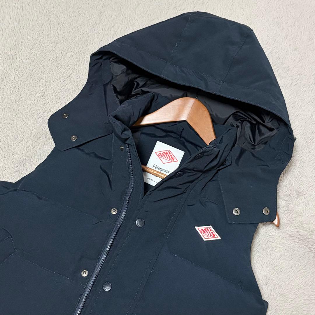 ☆ほぼ未使用品☆DANTON ダントン　ダウンベスト　濃紺ダークネイビー L相当