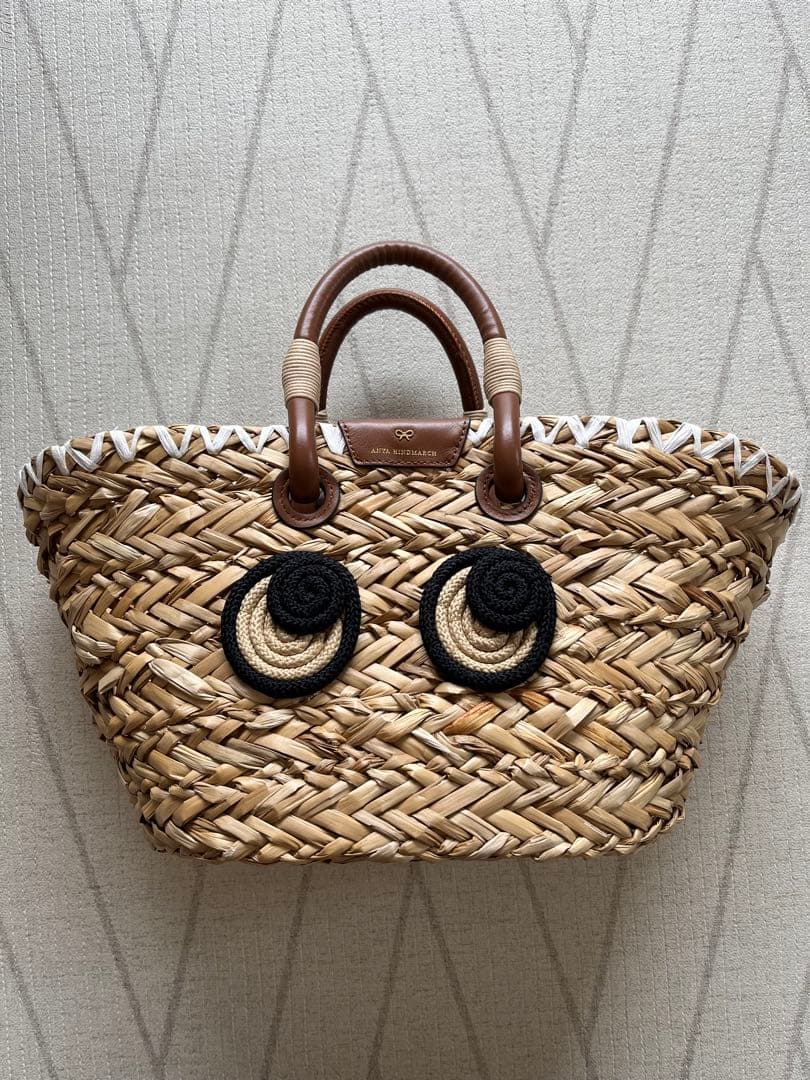 Anya Hindmarch かごバッグ ナチュラル