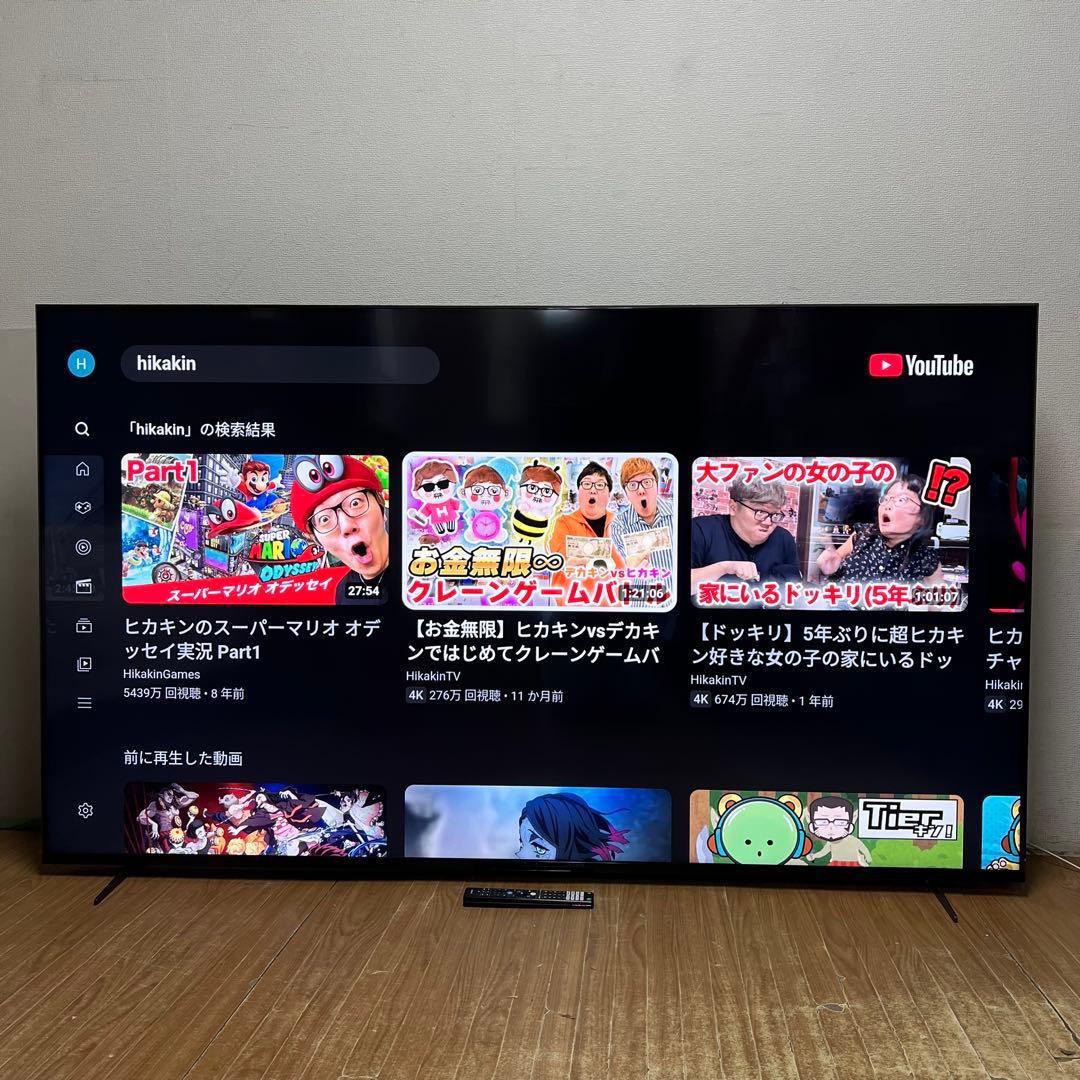 美品 SONY 85インチ 4K 液晶テレビ BRAVIA XRJ-85X90K