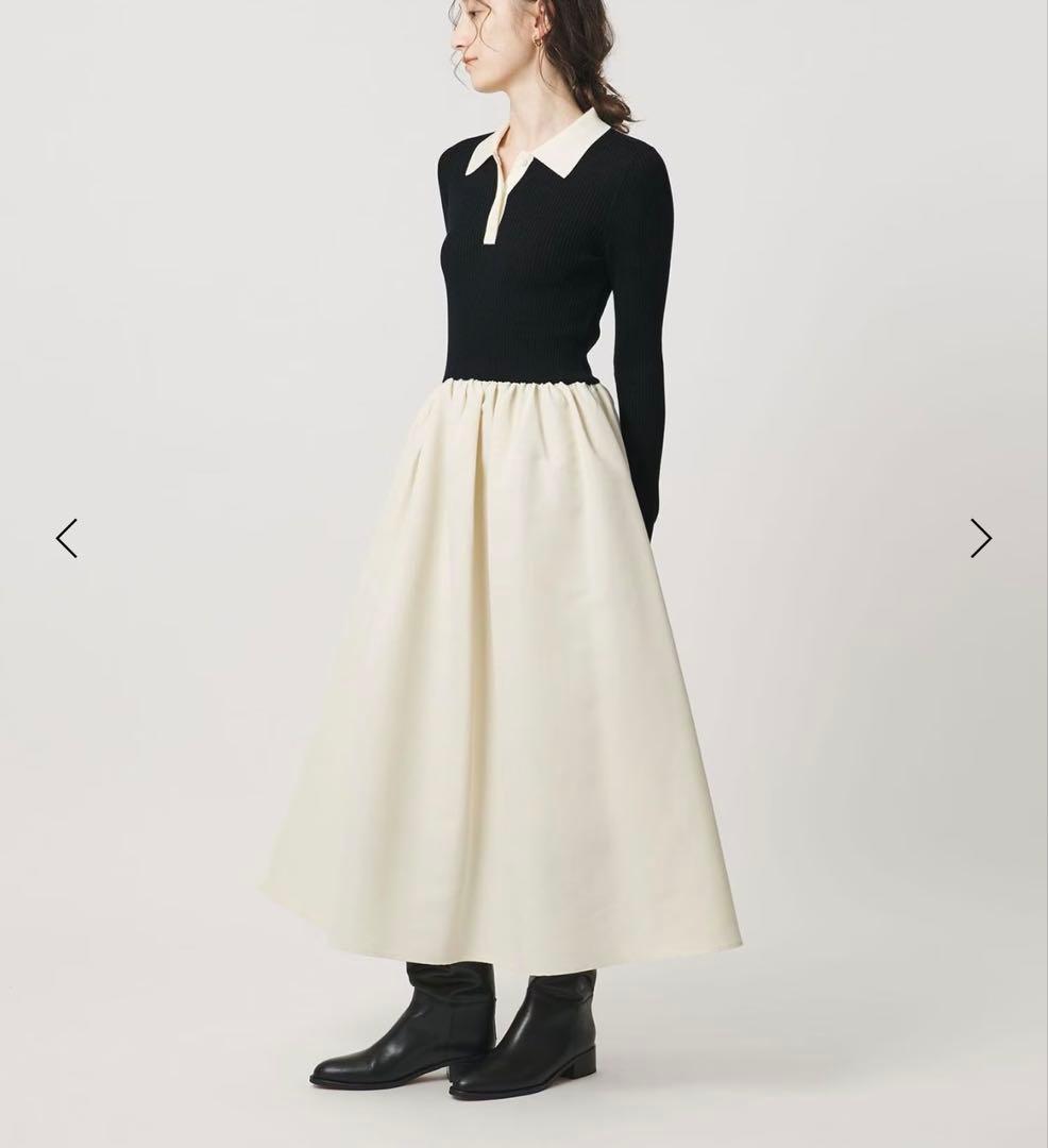 ユナイテッドアローズ　フィット ＆ フレア ポロワンピース