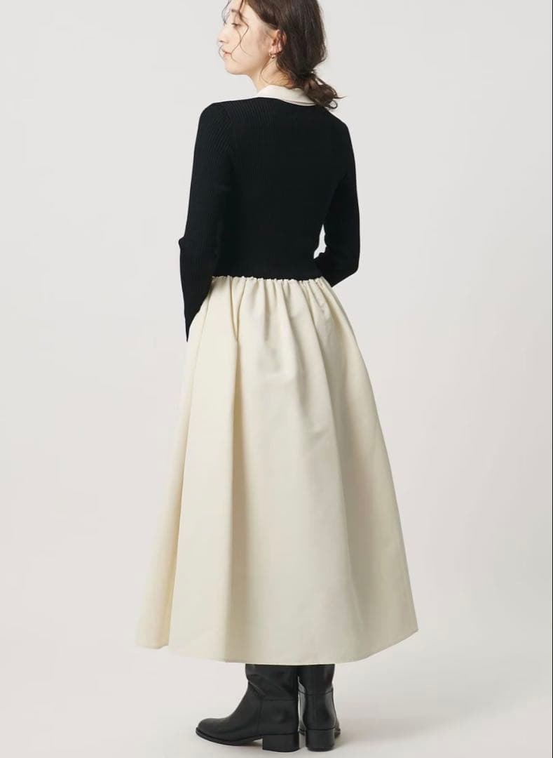 ユナイテッドアローズ　フィット ＆ フレア ポロワンピース