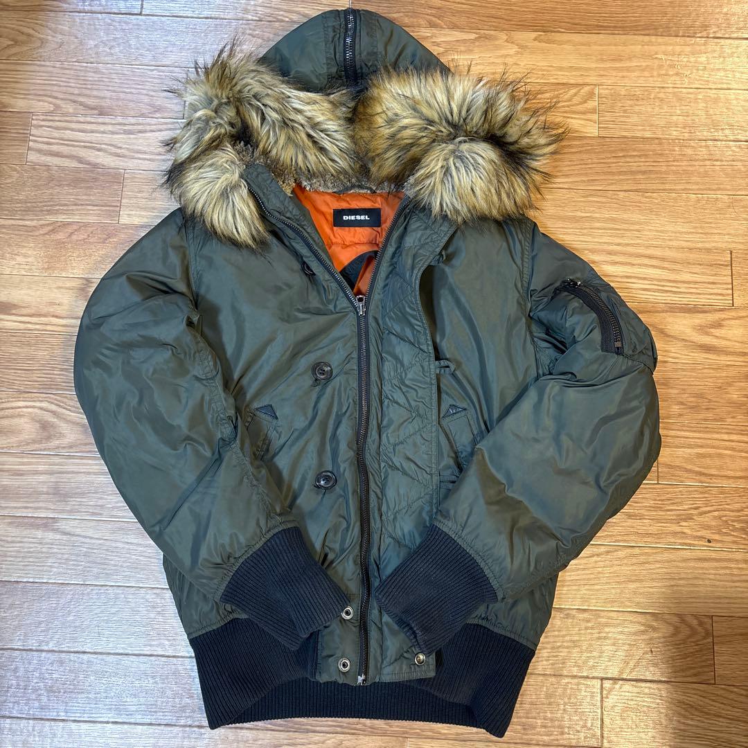 DIESELディーゼルN2Bオリーブグリーン フライトジャケット