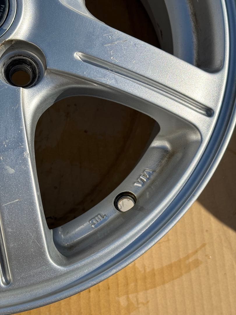 ブリヂストン14インチ ホイール 4本セット PCD100 ⒋5J 軽