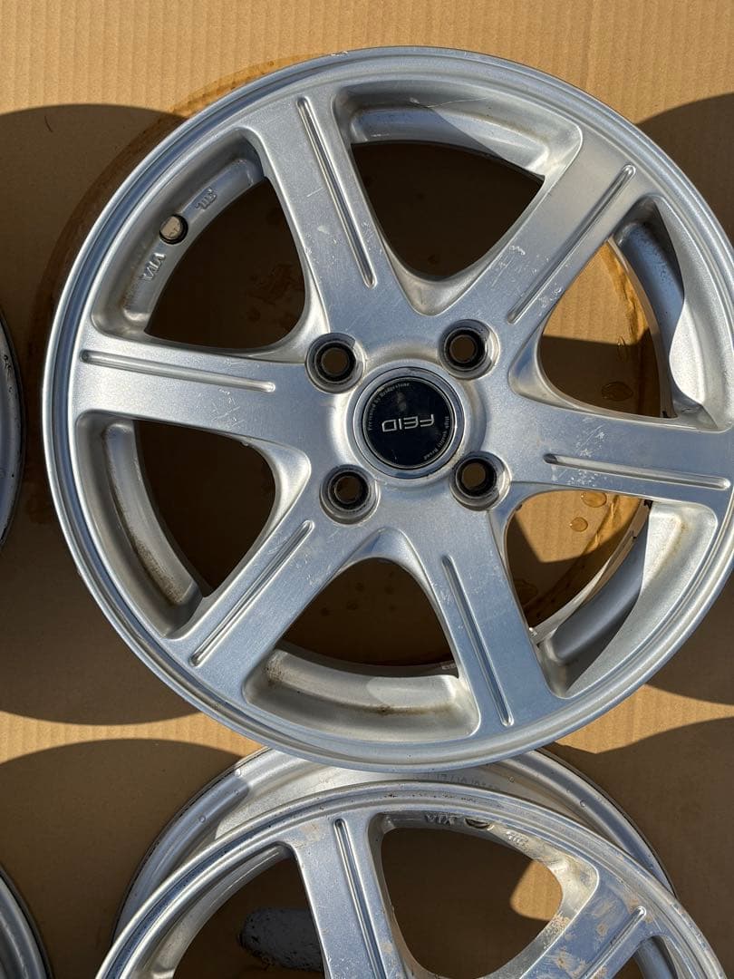 ブリヂストン14インチ ホイール 4本セット PCD100 ⒋5J 軽