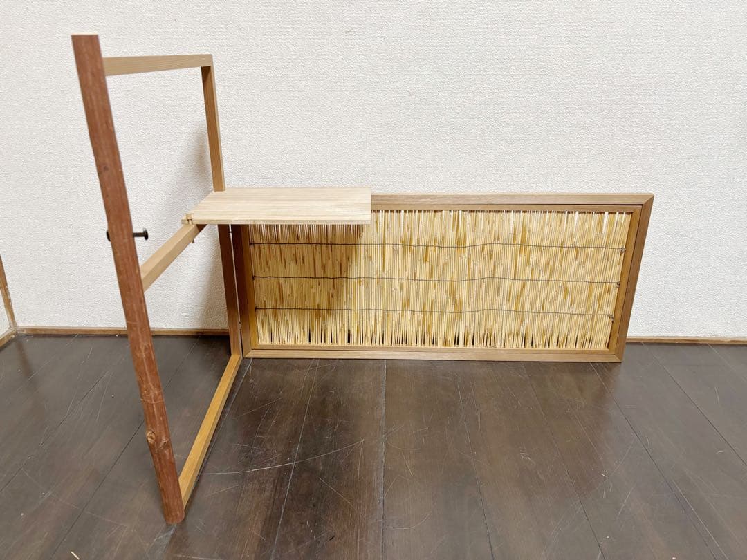 ほぼ未使用 茶道具 台目棚 有楽好写 (自在棚) 組み立式 元箱