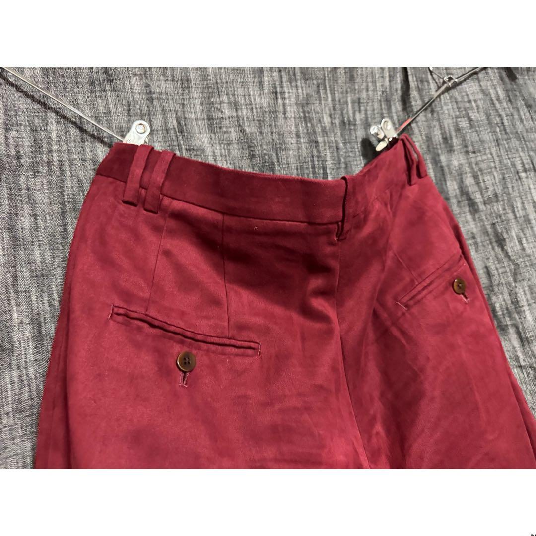 定価42900円 m's braque ハーレムパンツ　バルーンパンツ　レッド