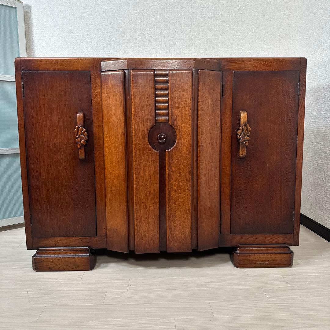 英国 イギリス アンティーク調 サイドボード サイドキャビネット ※iso※